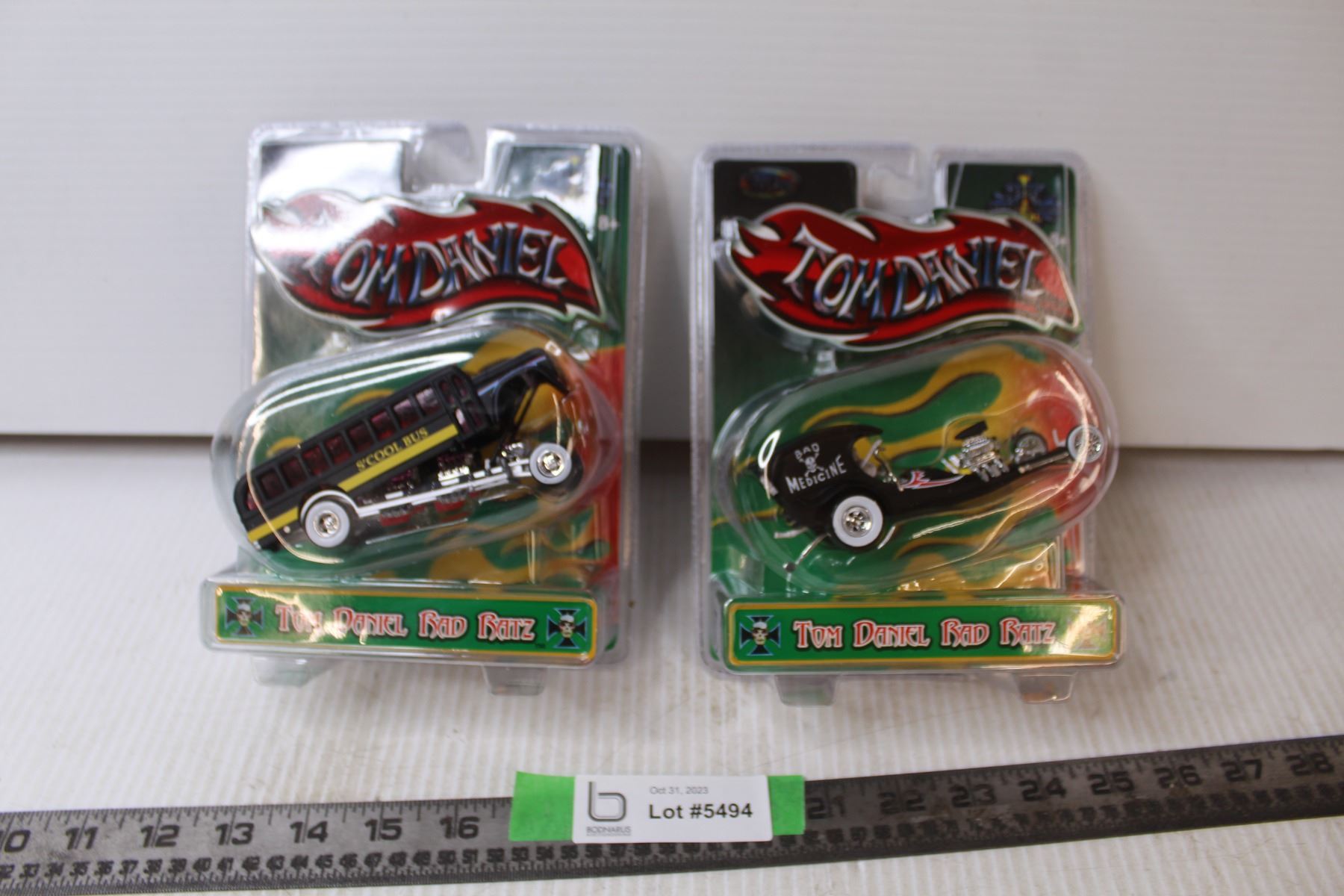(2) Tom Daniel Rad Ratz Cars (NIB) - Bodnarus Auctioneering