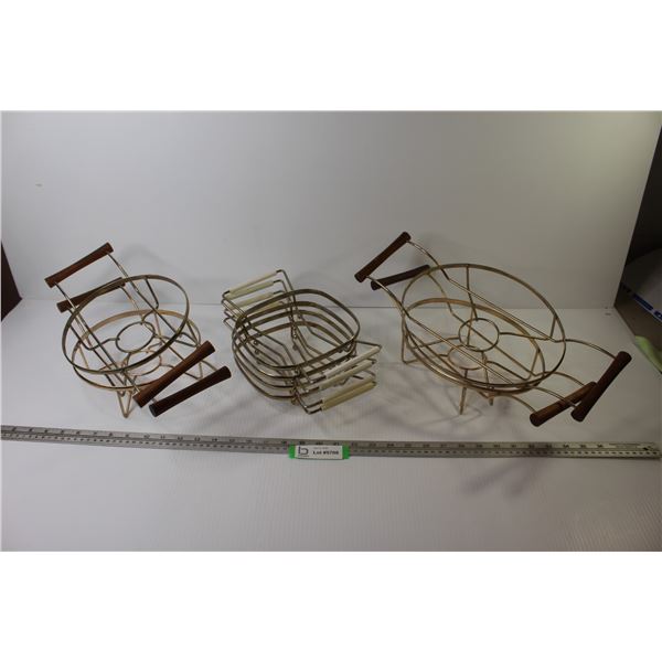 (3) Sets of Dish Cradles