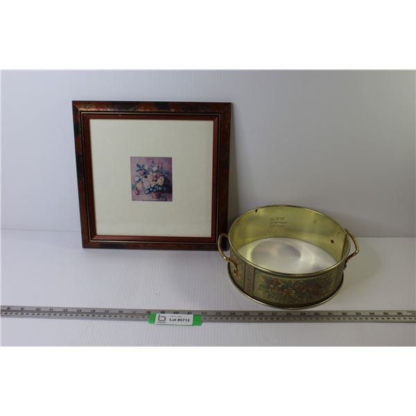 Pyrex - Corning Ware Cradle - Framed Print of Flowers