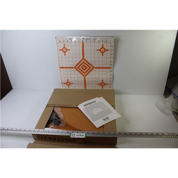 Redhead Paper Shooting Targets - Ikea Corner Shelf (NIB)