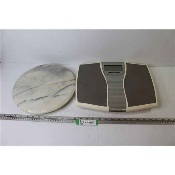 Health o Meter Bathroom Scale - Marble Lazy Susan