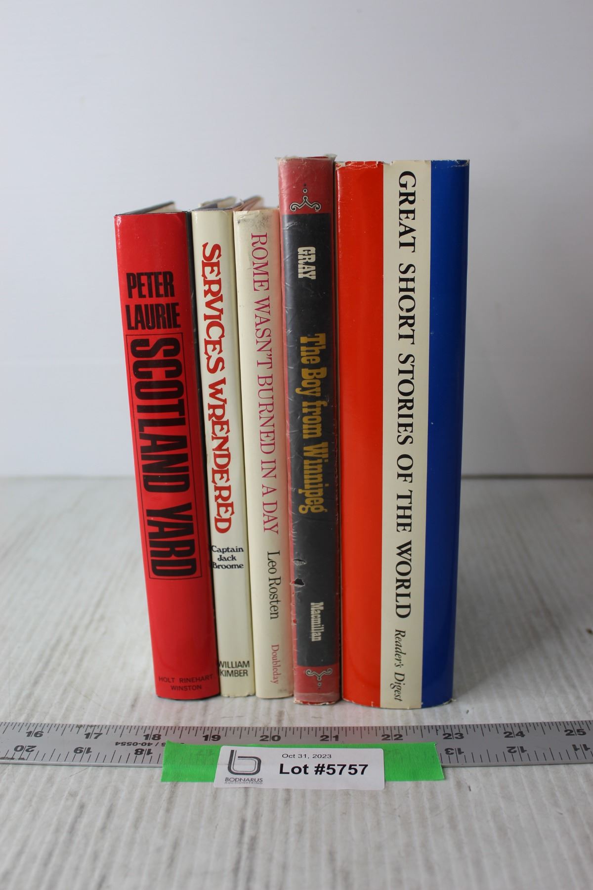 (5) Books - Short Stories, History - Bodnarus Auctioneering