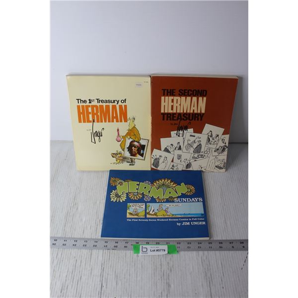 (3) Herman Treasury Comic Books