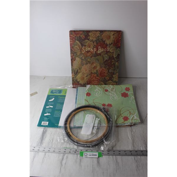 Scrapbook, Paper, and Embroidery Hoops