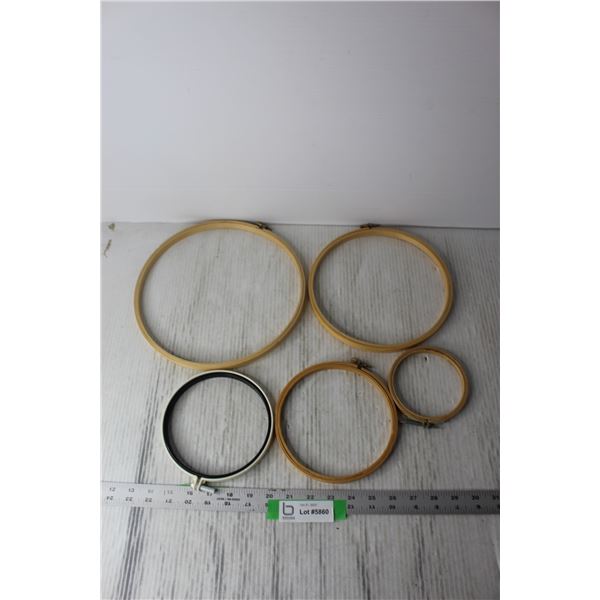 (5) Embriodery Hoops