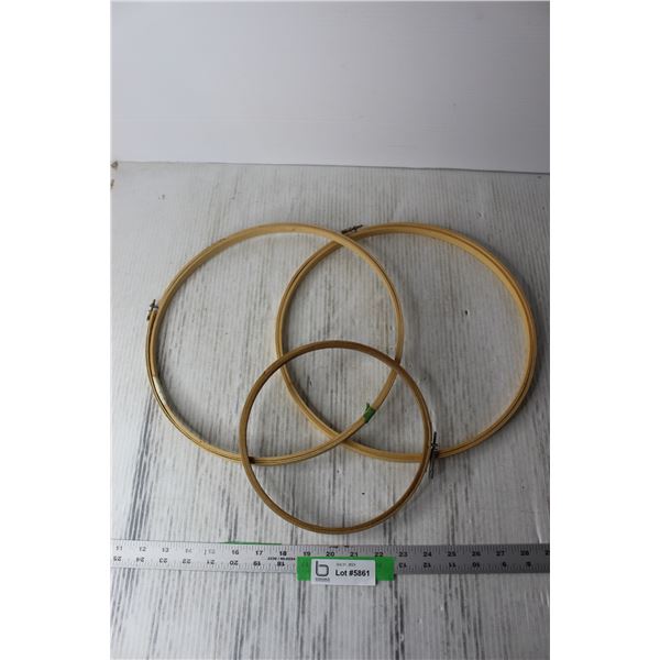 (3) Embroidery Hoops