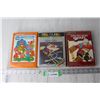 Image 1 : (3) Vintage  Vidoe Games - Leisure-Vision, Hockey, Math Fun