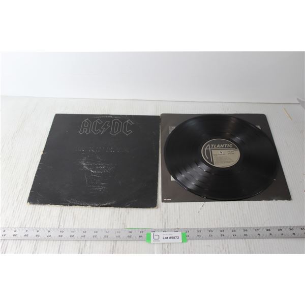 ACDC Back In Black Vinyl Record