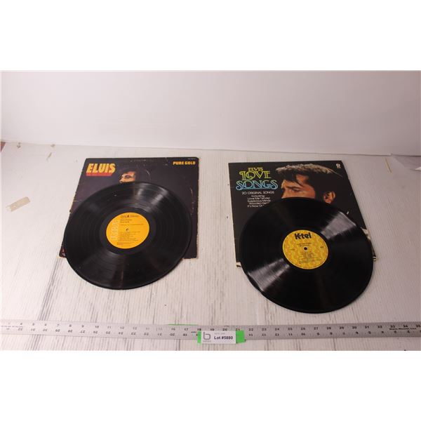 (2) Elvis Vinyl Records