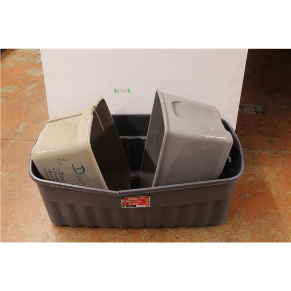 * (3) Totes (no lids)