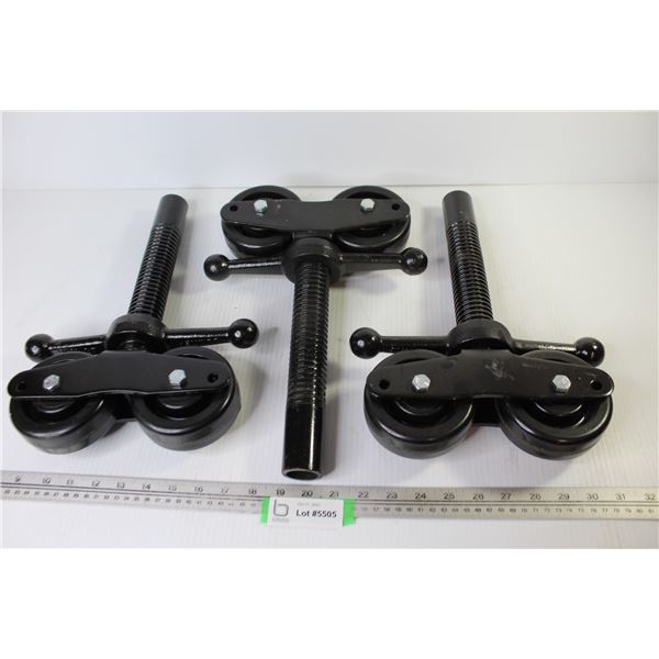 (3) Adjustable Scaffolding Wheels