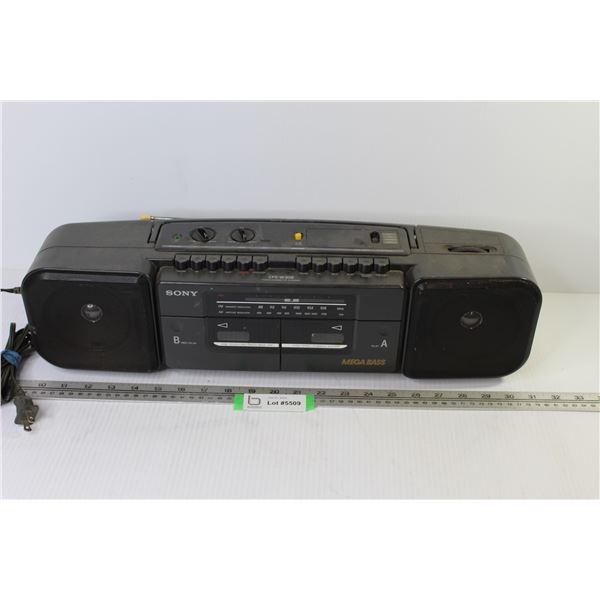 Sony Cassette Stereo AM-FM Radio (working)