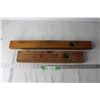 Image 1 : (2) Wooden Levels - Stanley 18" and 24"