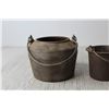 Image 3 : (2) Vintage Black Smith Cast Iron Smelting Pots