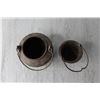 Image 4 : (2) Vintage Black Smith Cast Iron Smelting Pots