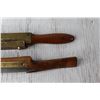 Image 2 : (2) Antique Wood and Brass Spoke Shaves
