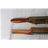Image 4 : (2) Antique Wood and Brass Spoke Shaves