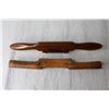 Image 5 : (2) Antique Wood and Brass Spoke Shaves