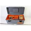 Image 1 : Plastic Tool Box w/Hand Tools - Steel Stud Crimper - Sheet Metal Snips - Cold Chisels - Misc. Tools