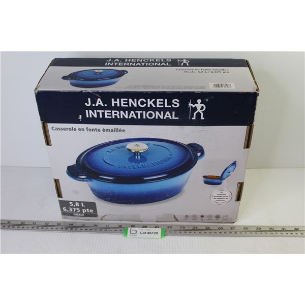 J.A. Henckels International - Enameled Cast Casserole Pan (in box)