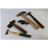 Image 4 : (3) Ball Peen Hammers - Wood Hammer w/Hammer Head