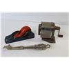 Image 5 : Metal Wood Plane - Hiant Pencil Sharpener - Vintage Stove Handle