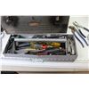 Image 2 : Craftsman Metal Tool Box - Assorted Hand Tools - Screw Drivers - Pliers - Caulking Gun