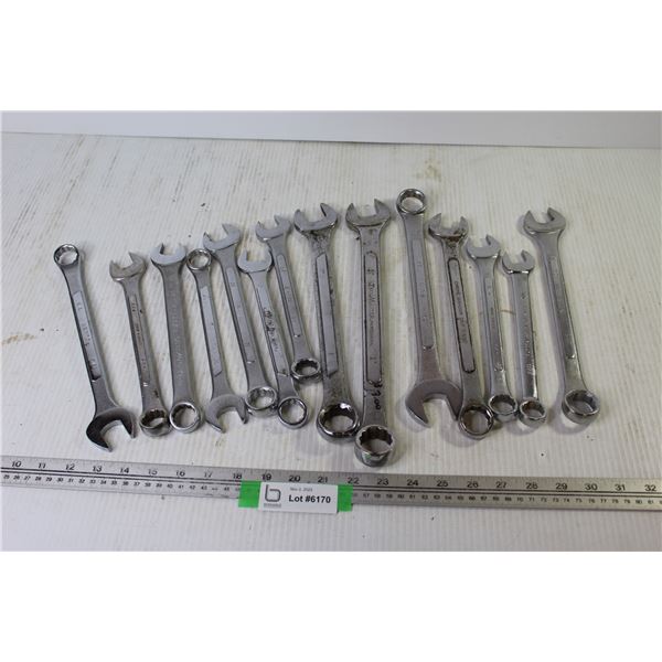 (14) Assorted Standard Wrenches & Metric