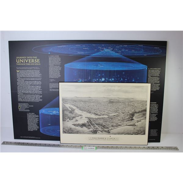 *Print of Journey into the Universe (22 1/2" x 34") - Print of Victoria 1878 (14" x 19")