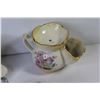 Image 2 : Flashlight - Vintage Shaving Cup - Gravy Boat w/Tray - Plated Goblet - Tall Jar w/Lid - Decanter Top
