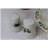 Image 3 : Festive Plate - (3) Sets of Salt & Pepper Shakers - Creamer