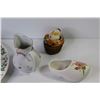 Image 5 : Festive Plate - (3) Sets of Salt & Pepper Shakers - Creamer