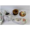 Image 6 : Festive Plate - (3) Sets of Salt & Pepper Shakers - Creamer