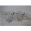 Image 2 : Vintage Creamer & Sugar Bowls - Crystal Glass - Misc Items