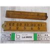 Image 1 : (2) Box Wood Folding Rulers