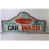 Image 1 : Wooden Car Wash Sign
