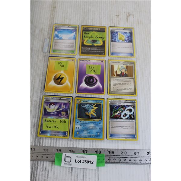 (18) Pokemon Cards - Rare Recycle Energy, Reverse Holo Switch