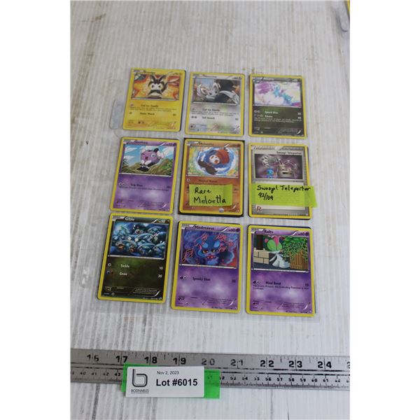 (18) Pokemon Cards - Rare Meloetta, Swoop! Teleporter 92/109