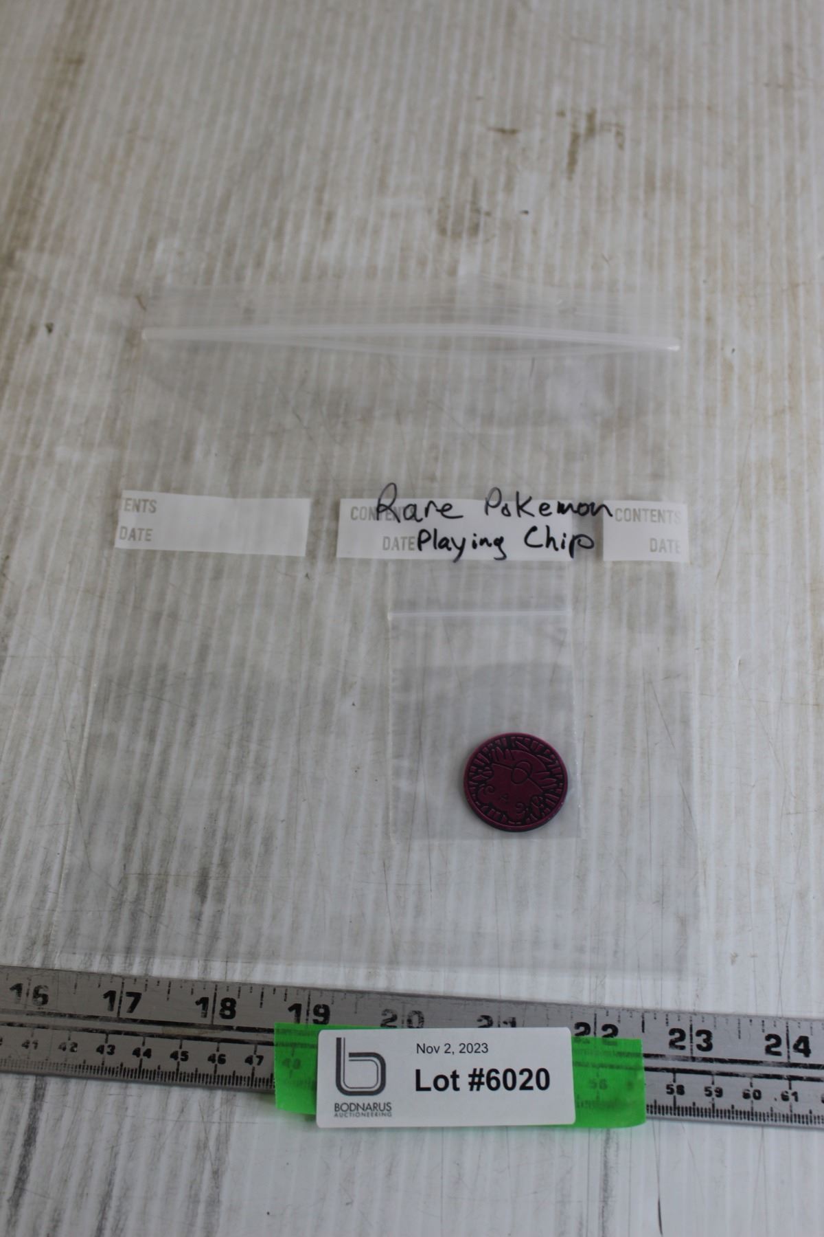 Rare Pokemon Playing Chip - Bodnarus Auctioneering