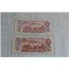 Image 4 : ^ (2x Bid Price) (2) 1974 Canadian $2 Bills
