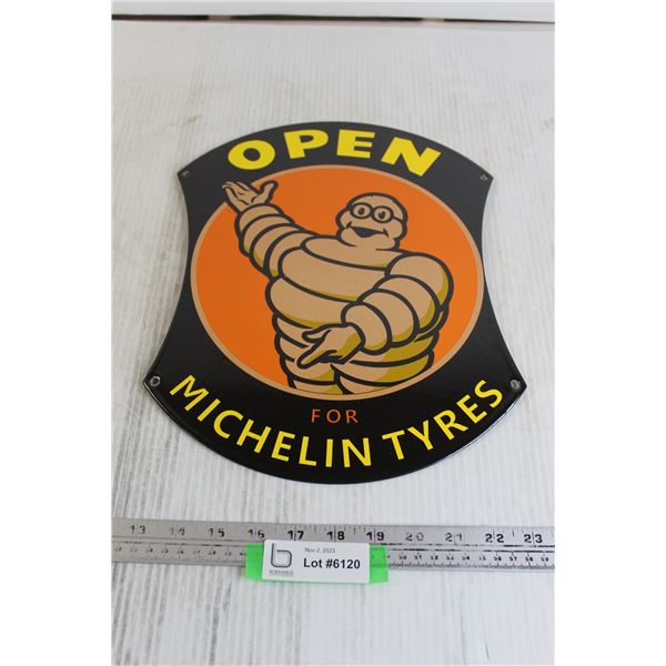 Michelin Tyres Sign - 14" x 9 1/4"