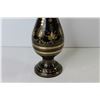 Image 3 : Beautiful Etched Brass Vase (13 3/8")