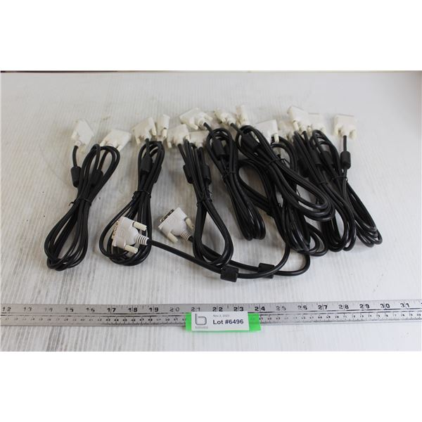 (9) New DVI Cables