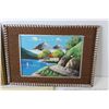 Image 2 : Vintage Framed Art Work - Vintage Mirror