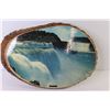 Image 5 : Niagara Falls Picture on Live Edge Slab - Home Made Wooden Boat