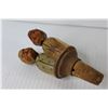 Image 5 : (2) Vintage Statues - Vintage Carved Bottle Cork
