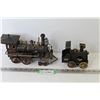 Image 1 : (2) Locomotive - Weld Art Pieces (smaller one is an ashtray)