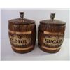 Image 2 : Flour and Sugar Ceramic Containers and Trinket Dish