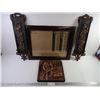 Image 1 : (2) Copper Decorative Accents,(1) Copper Wall Art, Picture Frame 15.5"x19.5"