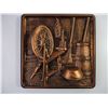Image 3 : (2) Copper Decorative Accents,(1) Copper Wall Art, Picture Frame 15.5"x19.5"